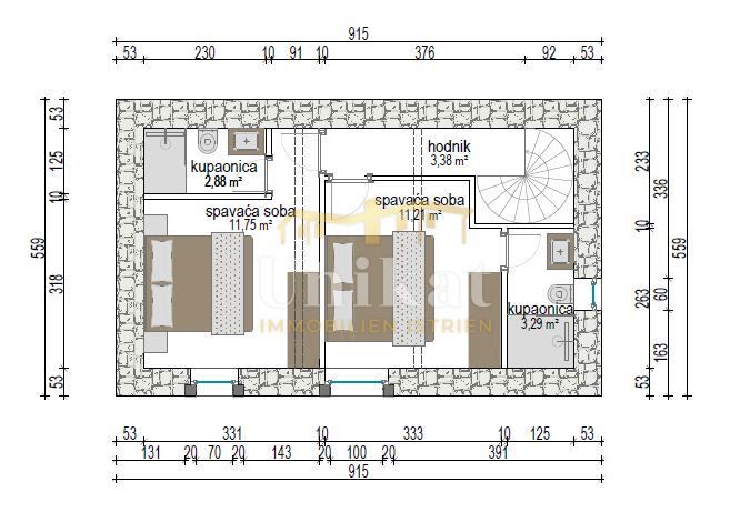 Prenovljena kamnita hiša blizu Poreča